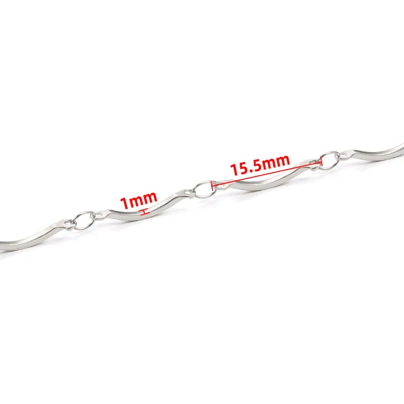 Stainless Steel Elbow Chain Punk Style Necklace With Electrolytic Brightening For Men And Women - Image 6