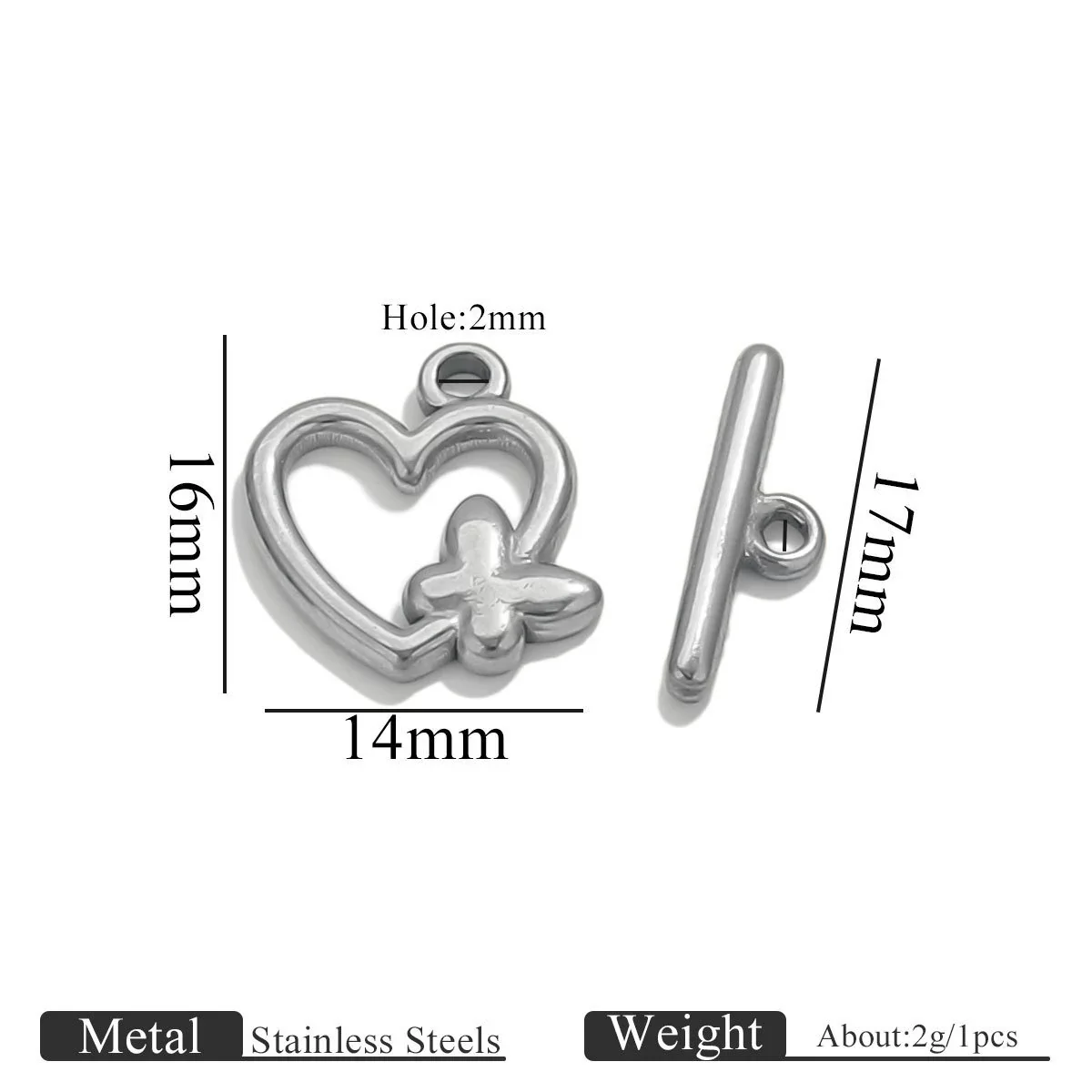 Stainless Steel Electroplated 18K Real Gold Colorpreserving Multistyle Ot Buckle Jewelry Accessory - Image 12