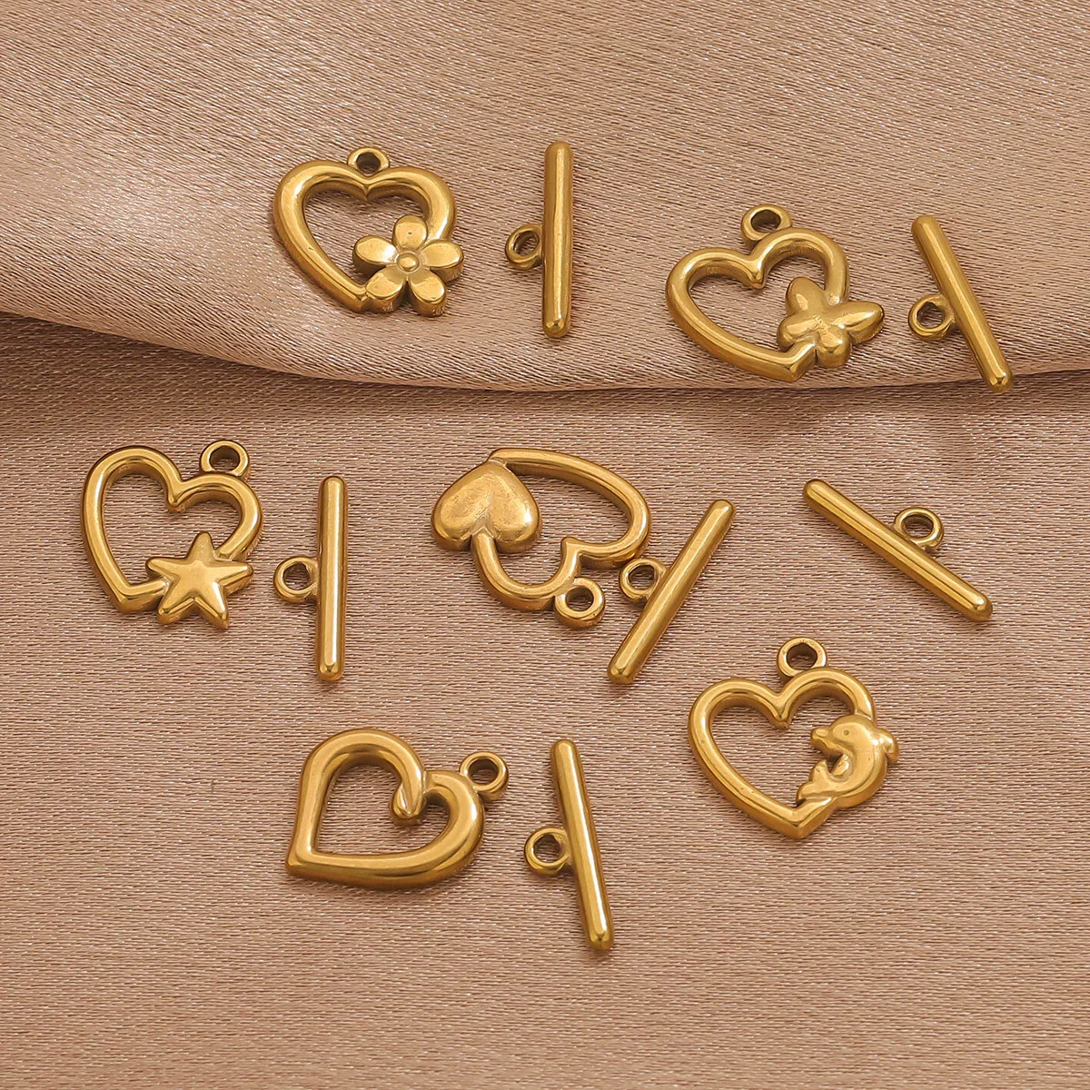 Stainless Steel Electroplated 18K Real Gold Colorpreserving Multistyle Ot Buckle Jewelry Accessory - Image 4