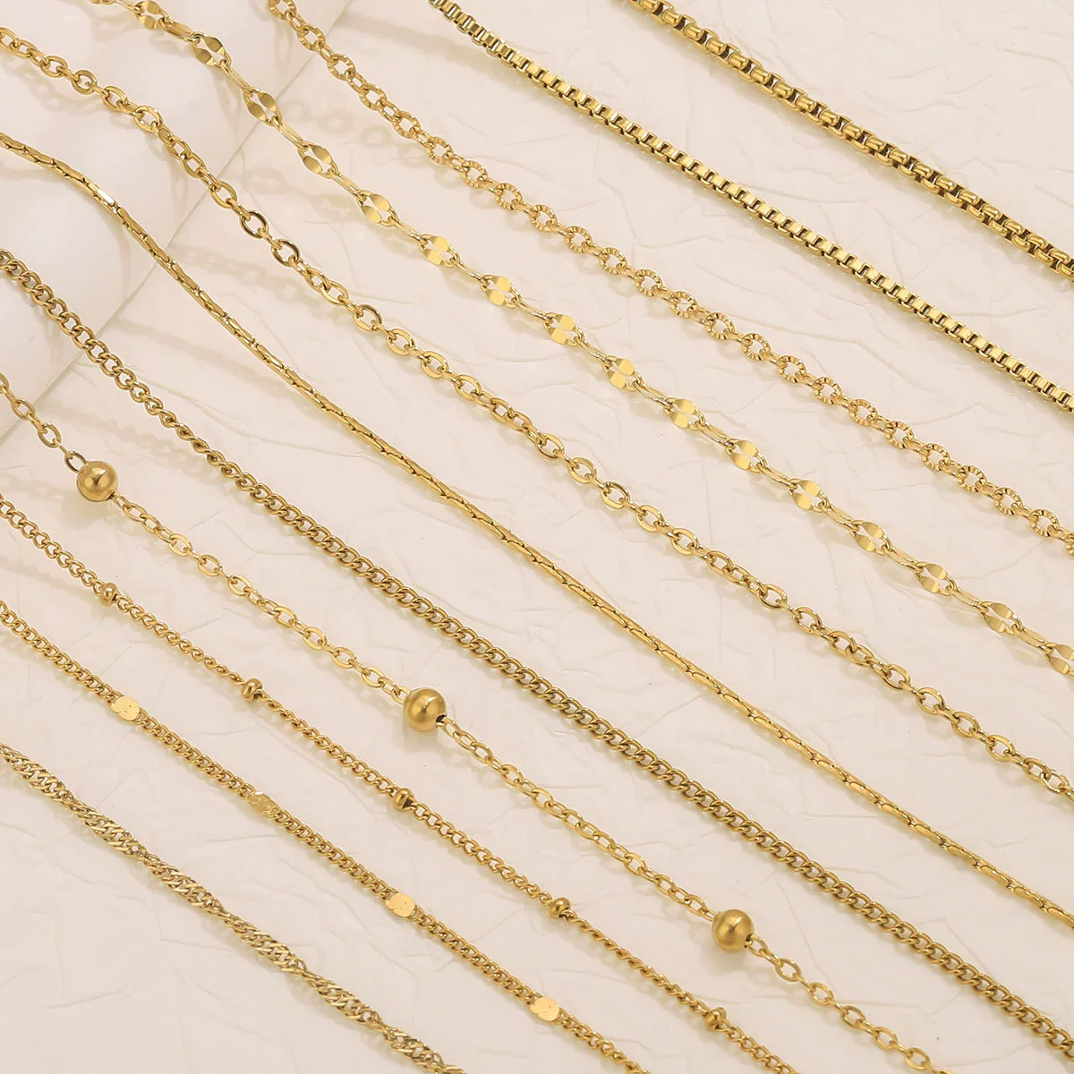 Stainless Steel Electroplated Bead Chain Box Chain Cross Chain Jewelry Accessories For Diy Necklace Bracelet - Image 2