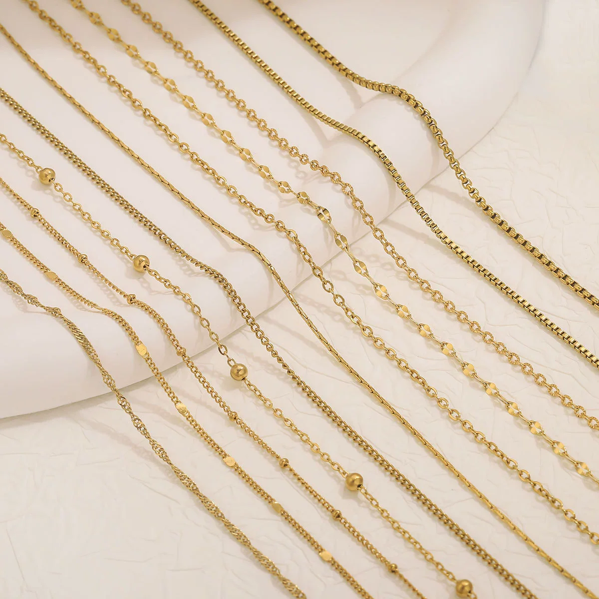 Stainless Steel Electroplated Bead Chain Box Chain Cross Chain Jewelry Accessories For Diy Necklace Bracelet - Image 3