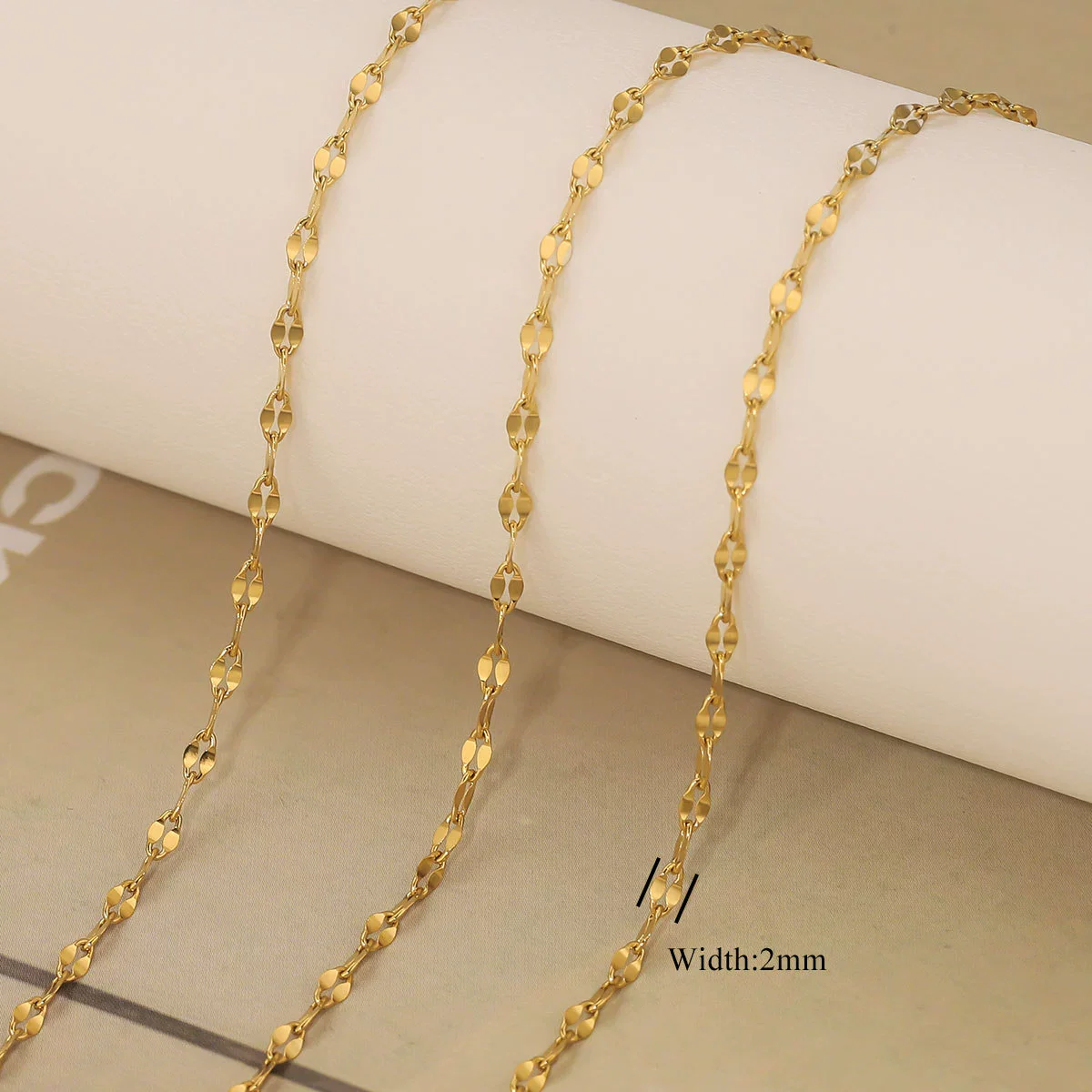 Stainless Steel Electroplated Bead Chain Box Chain Cross Chain Jewelry Accessories For Diy Necklace Bracelet - Image 8