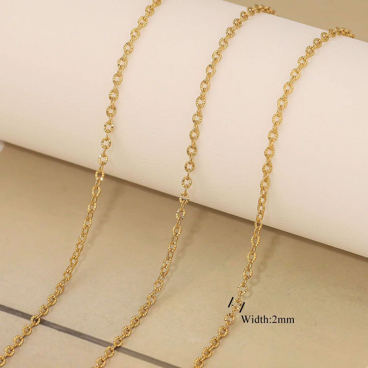 Stainless Steel Electroplated Bead Chain Box Chain Cross Chain Jewelry Accessories For Diy Necklace Bracelet - Image 9