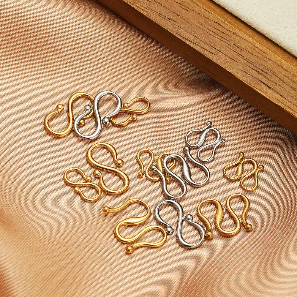 Stainless Steel Electroplated S W Shape Necklace Making Accessories Diy Jewelry Supplies - Image 3