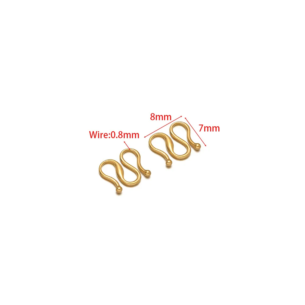 Stainless Steel Electroplated S W Shape Necklace Making Accessories Diy Jewelry Supplies - Image 6