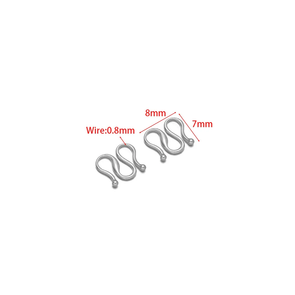 Stainless Steel Electroplated S W Shape Necklace Making Accessories Diy Jewelry Supplies - Image 8
