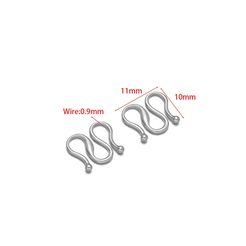 Stainless Steel Electroplated S W Shape Necklace Making Accessories Diy Jewelry Supplies - Image 9