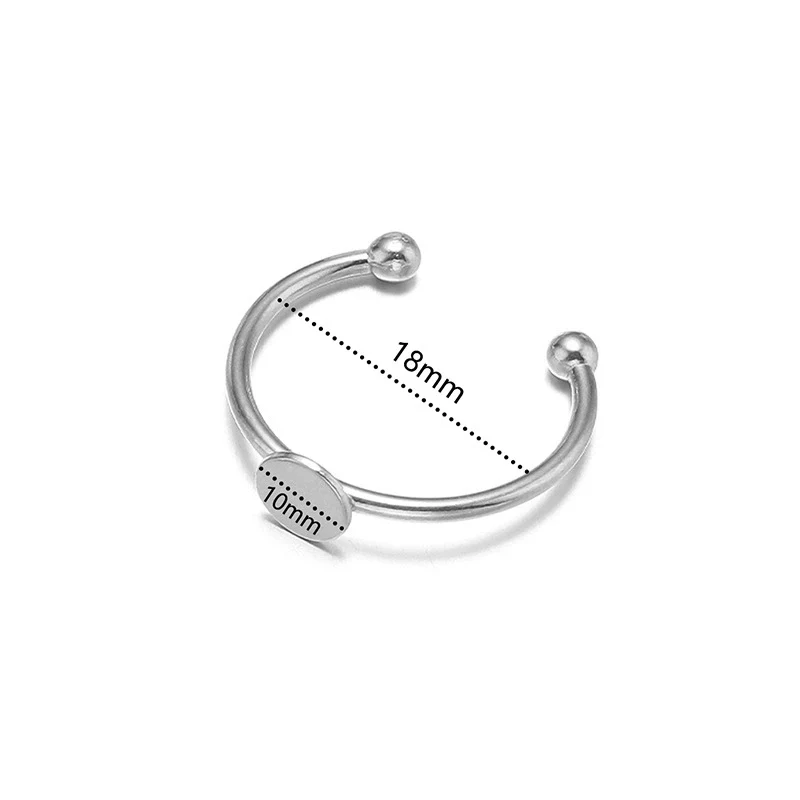 Stainless Steel Electroplated Ushape Ring Holder - Image 10