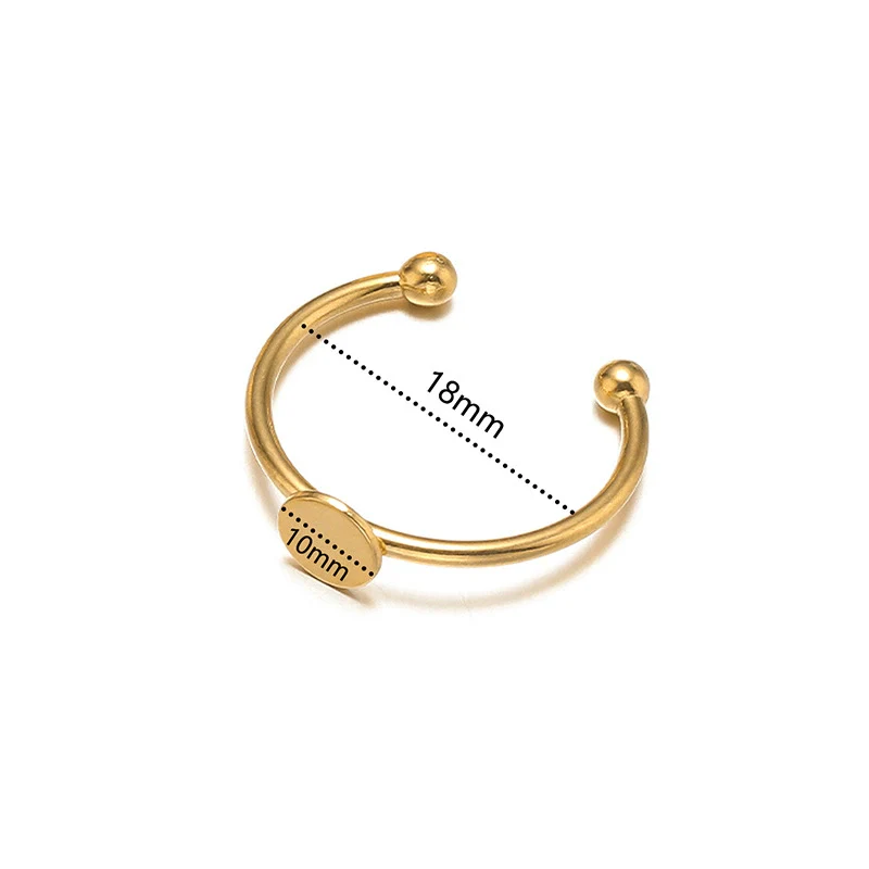 Stainless Steel Electroplated Ushape Ring Holder - Image 6