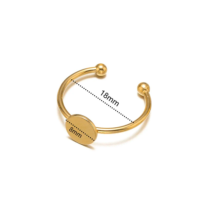 Stainless Steel Electroplated Ushape Ring Holder - Image 7