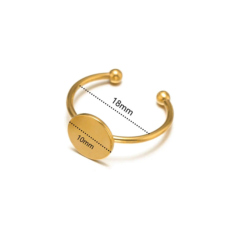 Stainless Steel Electroplated Ushape Ring Holder - Image 8