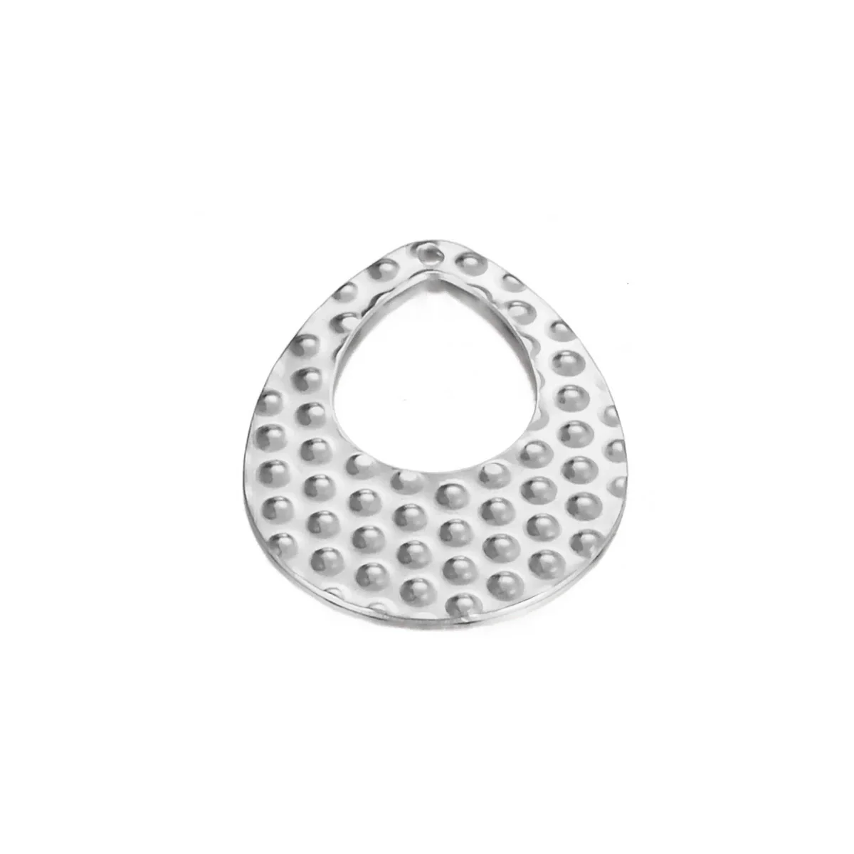 Stainless Steel Embossed Love Heart Electroplated Earrings Jewelry Accessories - Image 6