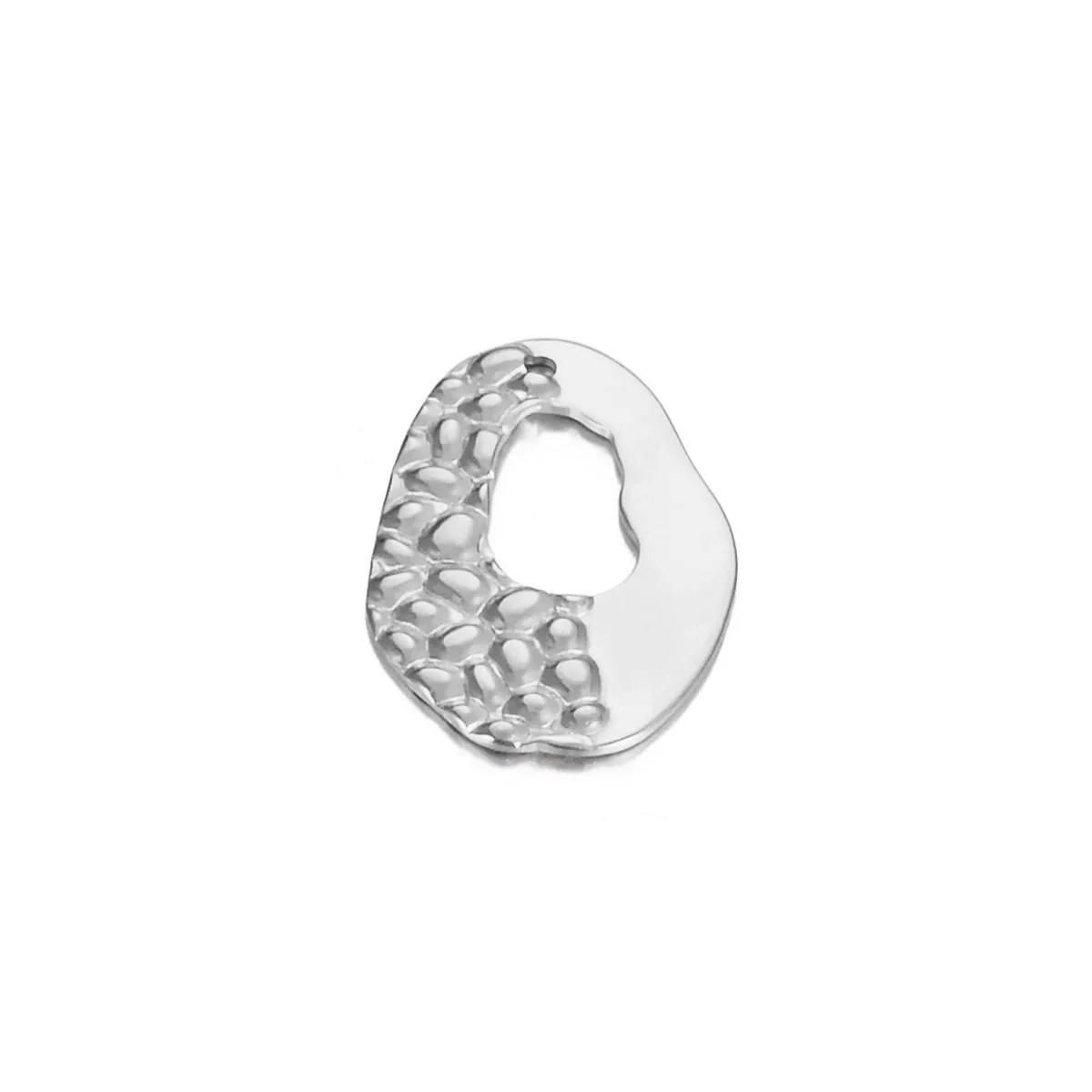 Stainless Steel Embossed Love Heart Electroplated Earrings Jewelry Accessories - Image 8
