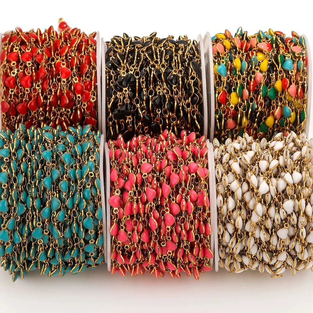 Stainless Steel Enamel Electroplated Jewelry Chain For Necklace And Bracelet - Image 2