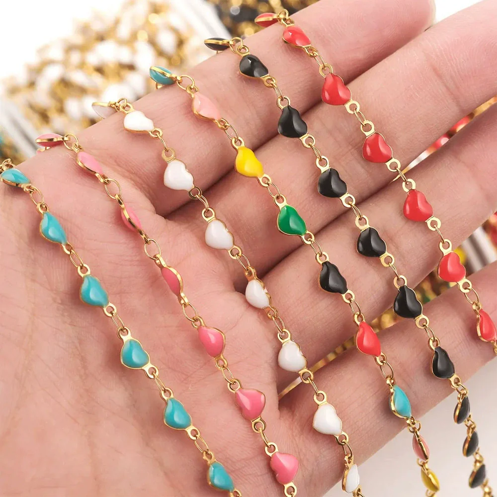 Stainless Steel Enamel Electroplated Jewelry Chain For Necklace And Bracelet - Image 3