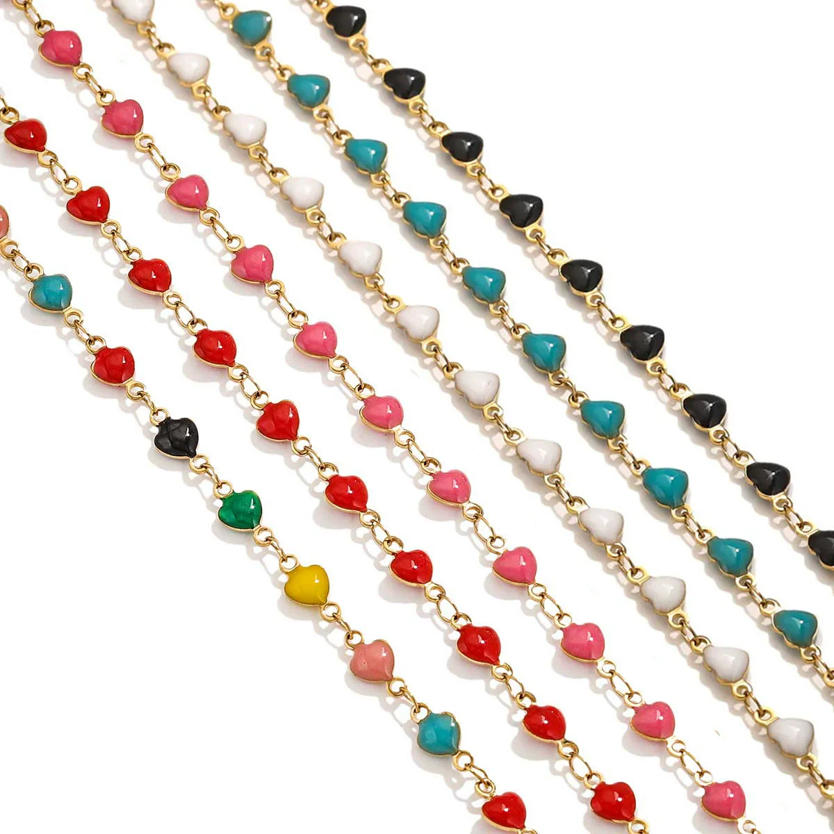 Stainless Steel Enamel Electroplated Jewelry Chain For Necklace And Bracelet - Image 4