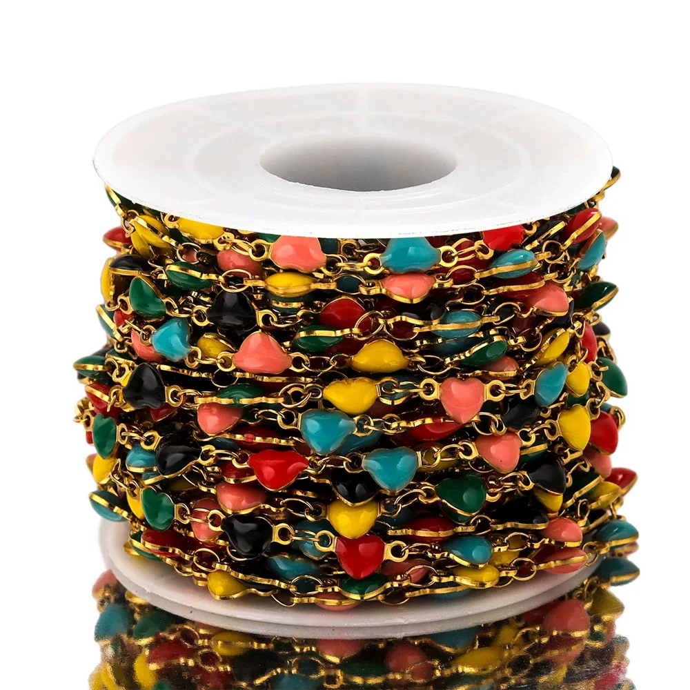 Stainless Steel Enamel Electroplated Jewelry Chain For Necklace And Bracelet - Image 7