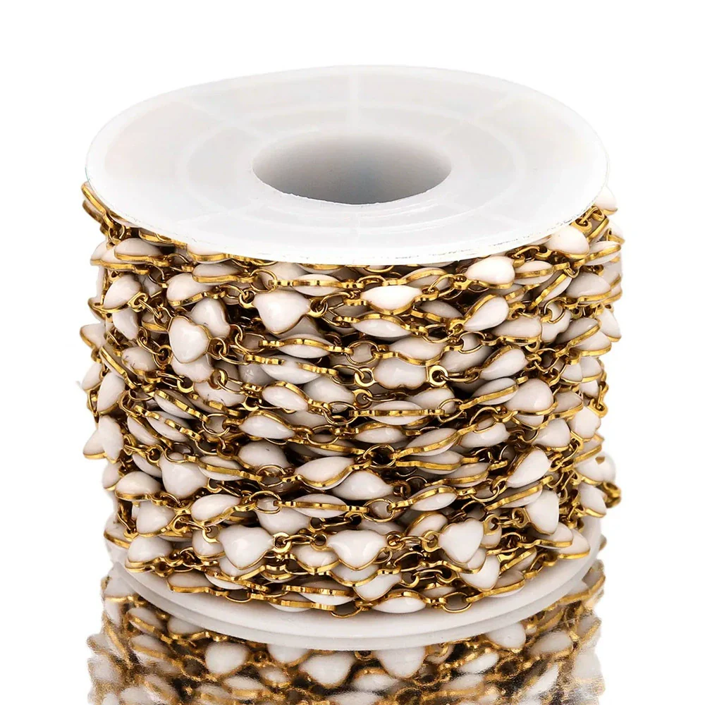 Stainless Steel Enamel Electroplated Jewelry Chain For Necklace And Bracelet - Image 9