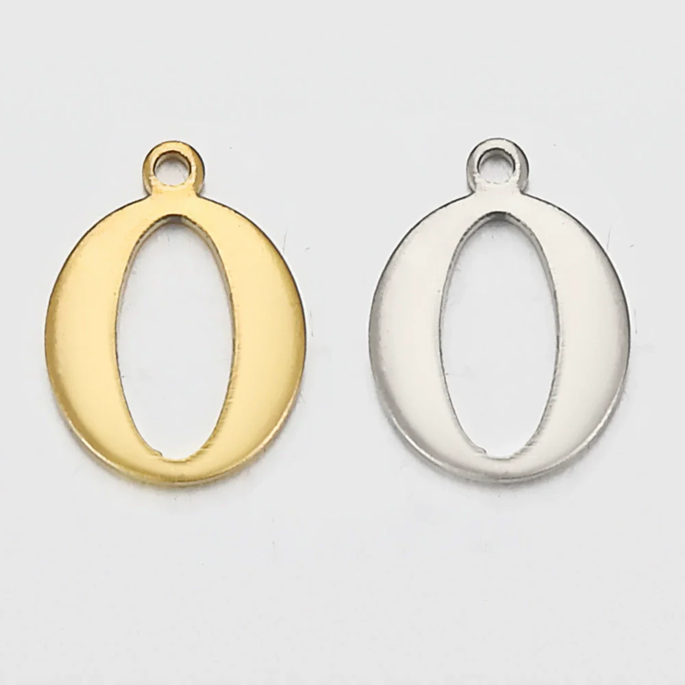 Stainless Steel English Letter Pendant Electroplated Gold Necklace Accessories - Image 20