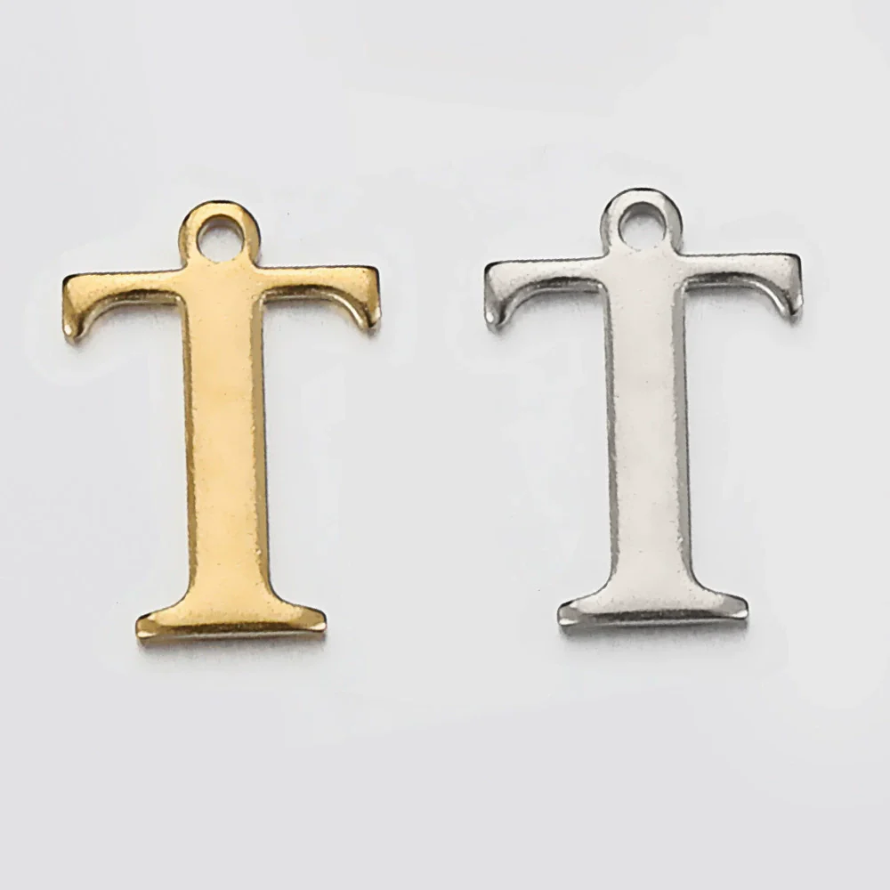 Stainless Steel English Letter Pendant Electroplated Gold Necklace Accessories - Image 25