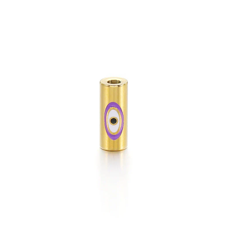 Stainless Steel Eye Cylindrical Loose Beads Dripping Oil Jewelry - Image 5