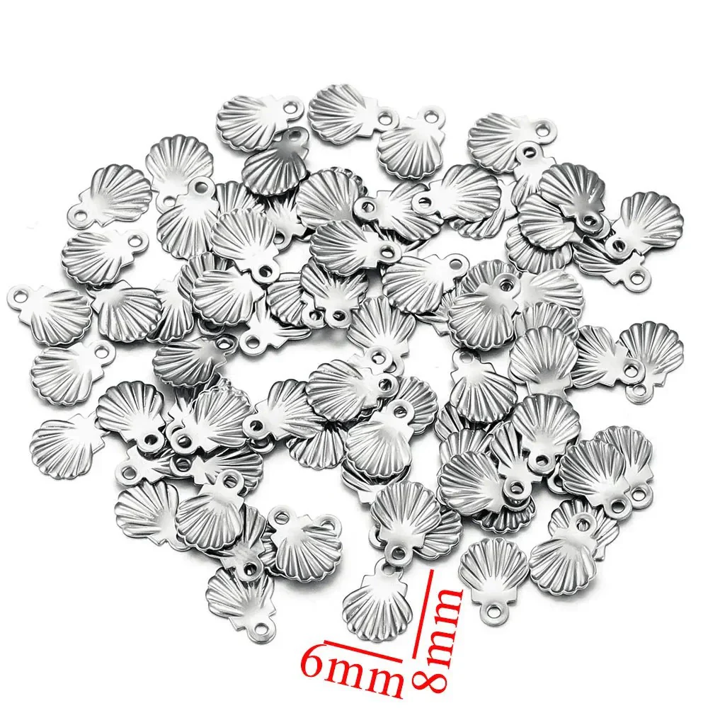 Stainless Steel Fan Shell Pendant Handmade Jewelry With 18K Gold Plated And Electroplating Treatment - Image 6