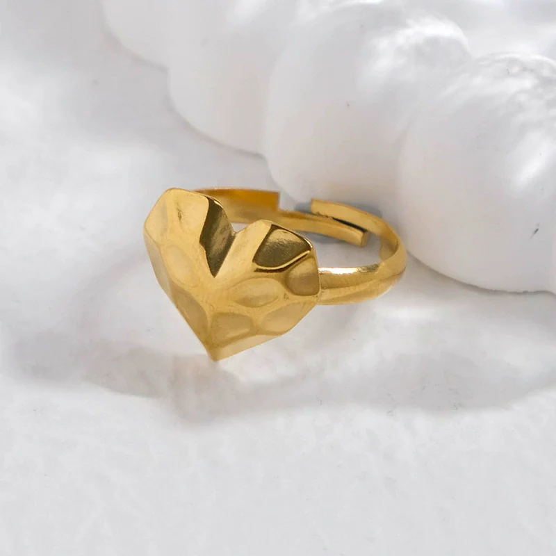 Stainless Steel Fashion Love Embossed Earrings With Electroplating Treatment - Image 3