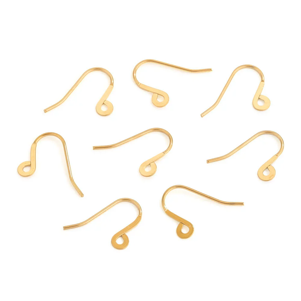 Stainless Steel Fish Pattern Electroplated Earrings Hook Jewelry Making Supplies - Image 3