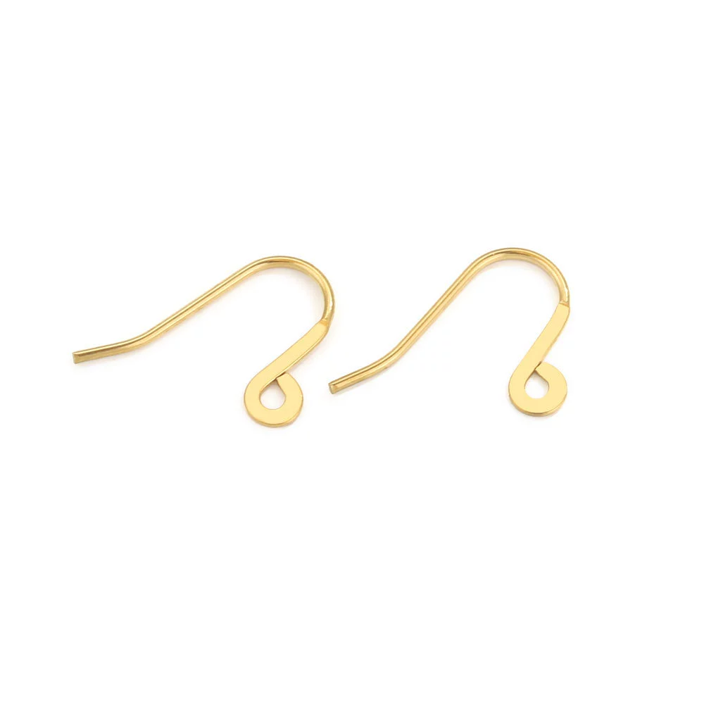 Stainless Steel Fish Pattern Electroplated Earrings Hook Jewelry Making Supplies - Image 4