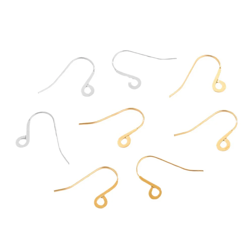 Stainless Steel Fish Pattern Electroplated Earrings Hook Jewelry Making Supplies - Image 5