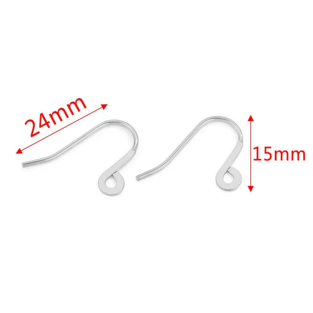 Stainless Steel Fish Pattern Electroplated Earrings Hook Jewelry Making Supplies - Image 9