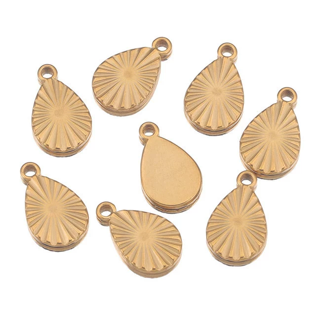 Stainless Steel Fish Pattern Lovely Pendant Jewelry For Diy Earrings Bracelet Necklace With Electroplating - Image 10