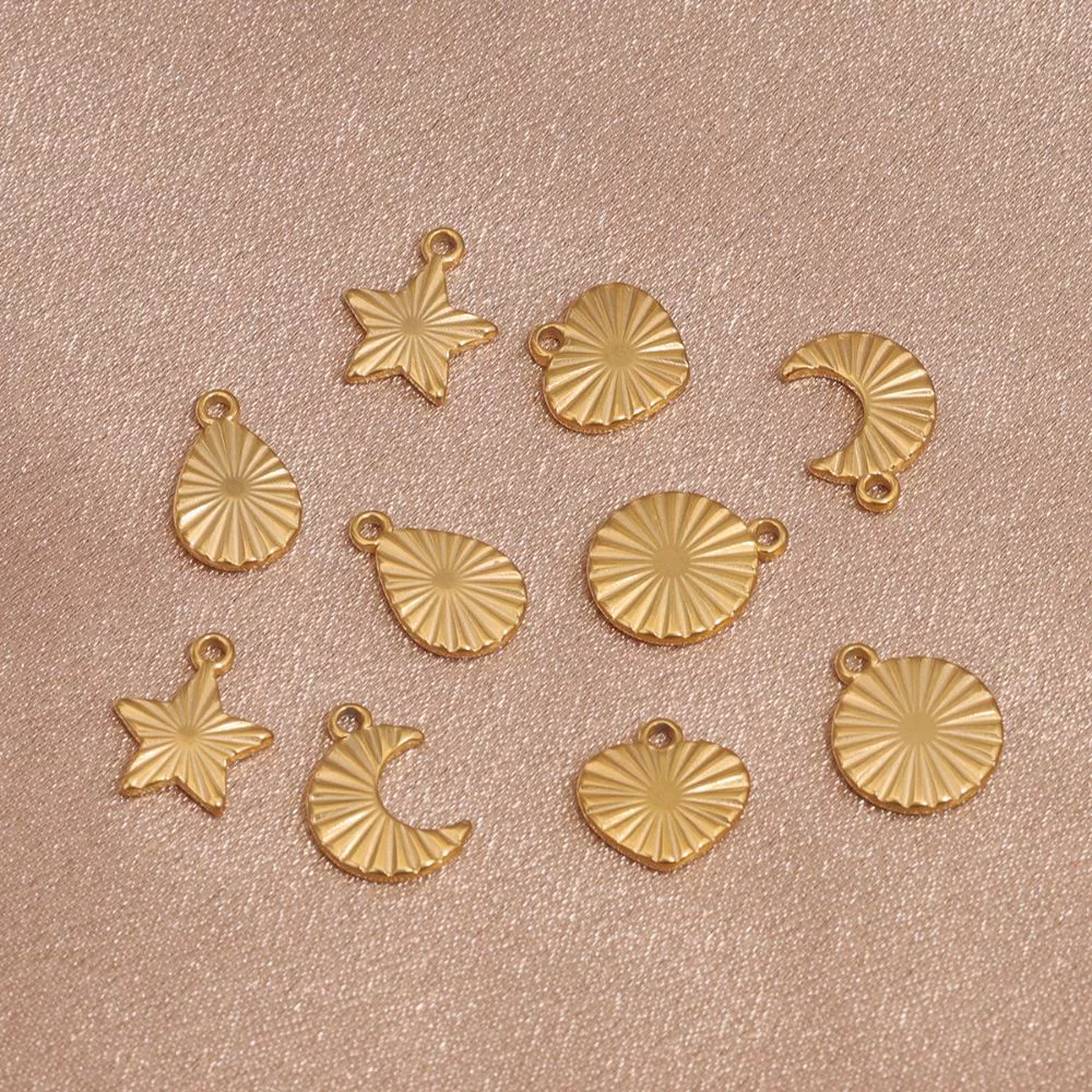 Stainless Steel Fish Pattern Lovely Pendant Jewelry For Diy Earrings Bracelet Necklace With Electroplating - Image 2