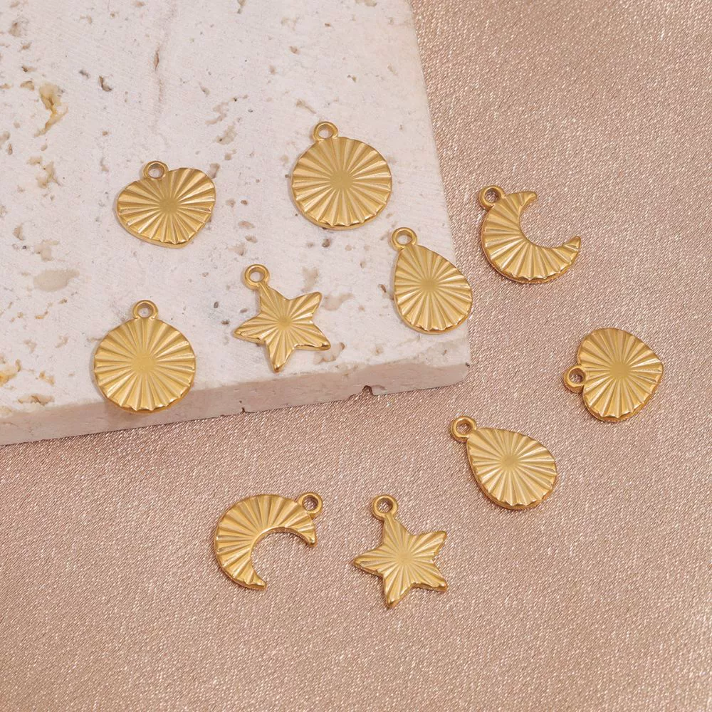Stainless Steel Fish Pattern Lovely Pendant Jewelry For Diy Earrings Bracelet Necklace With Electroplating - Image 4