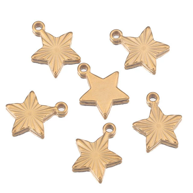 Stainless Steel Fish Pattern Lovely Pendant Jewelry For Diy Earrings Bracelet Necklace With Electroplating - Image 6
