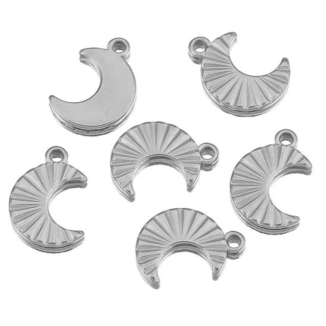 Stainless Steel Fish Pattern Lovely Pendant Jewelry For Diy Earrings Bracelet Necklace With Electroplating - Image 9