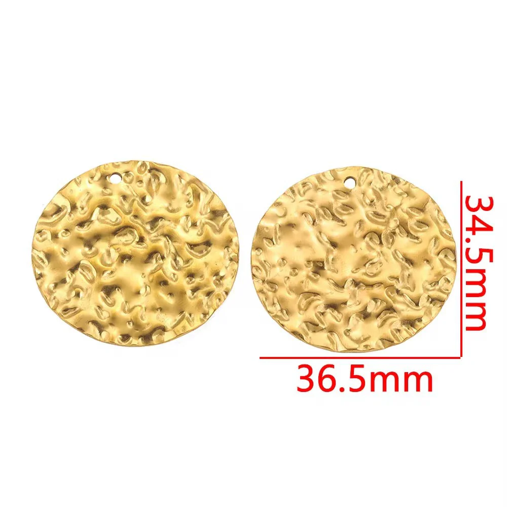Stainless Steel Fivepointed Star And Round Shell Pendant Necklace Electroplated 18K Gold Color Diy Jewelry Accessories - Image 11