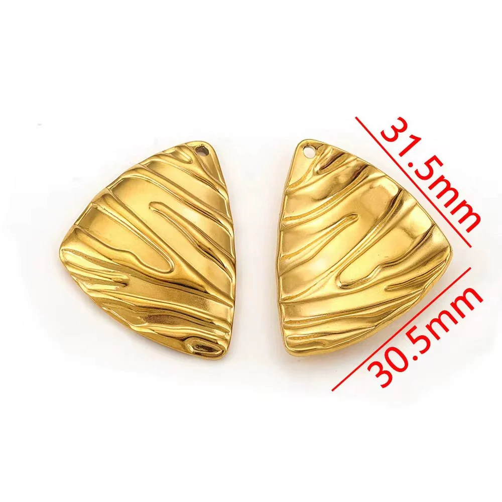 Stainless Steel Fivepointed Star And Round Shell Pendant Necklace Electroplated 18K Gold Color Diy Jewelry Accessories - Image 9