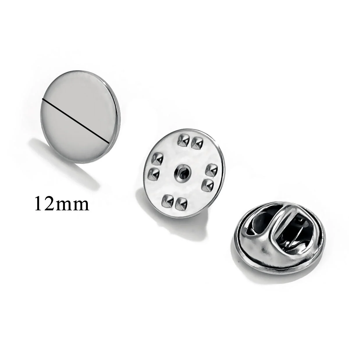 Stainless Steel Flat Brooch Base Butterfly Buckle Clip Pin Badge Clip Handmade Jewelry Accessories Production Supplies Electroplated - Image 10