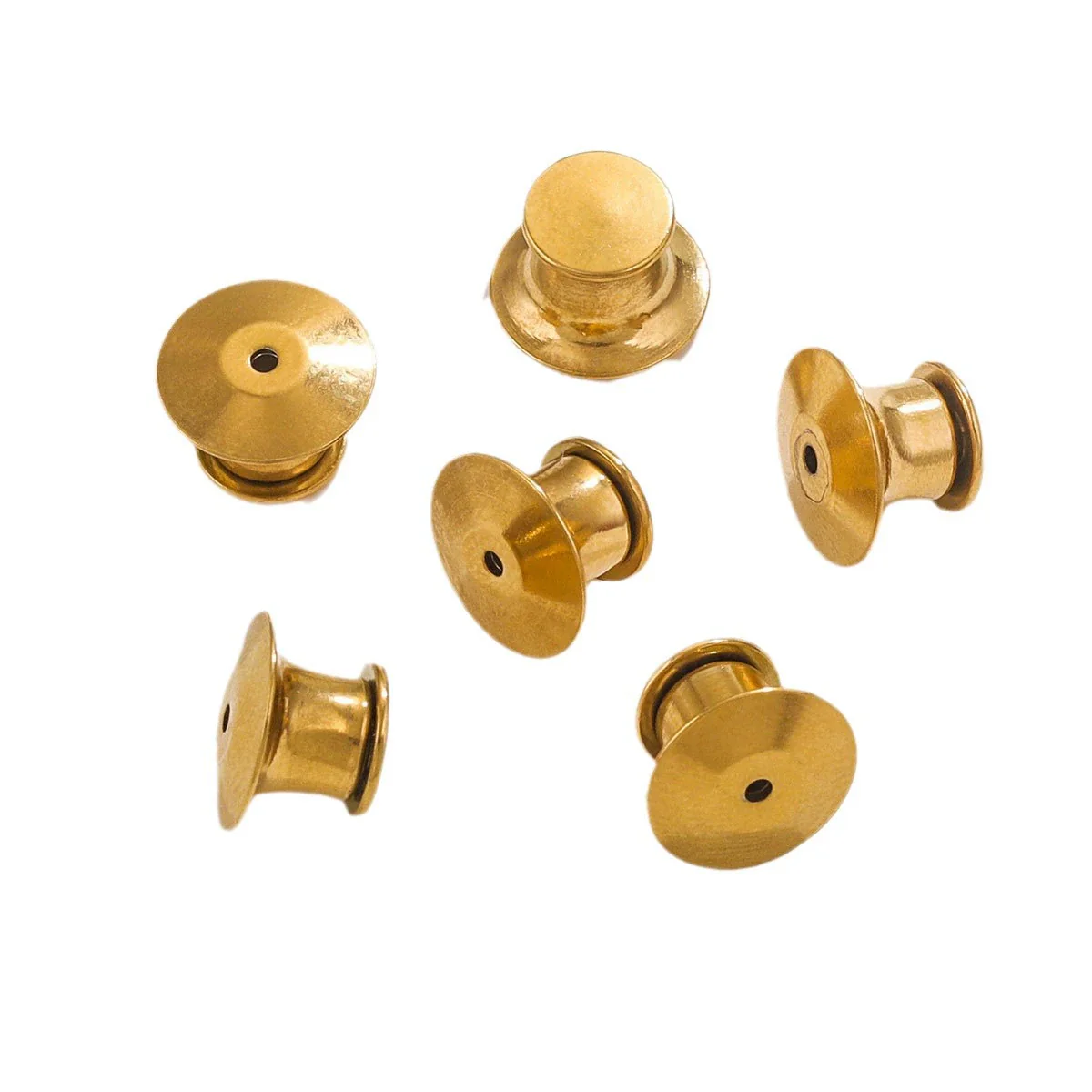 Stainless Steel Flat Head Cap High Card Cap With Golden Badge Vacuum Color Electroplated Accessories - Image 5