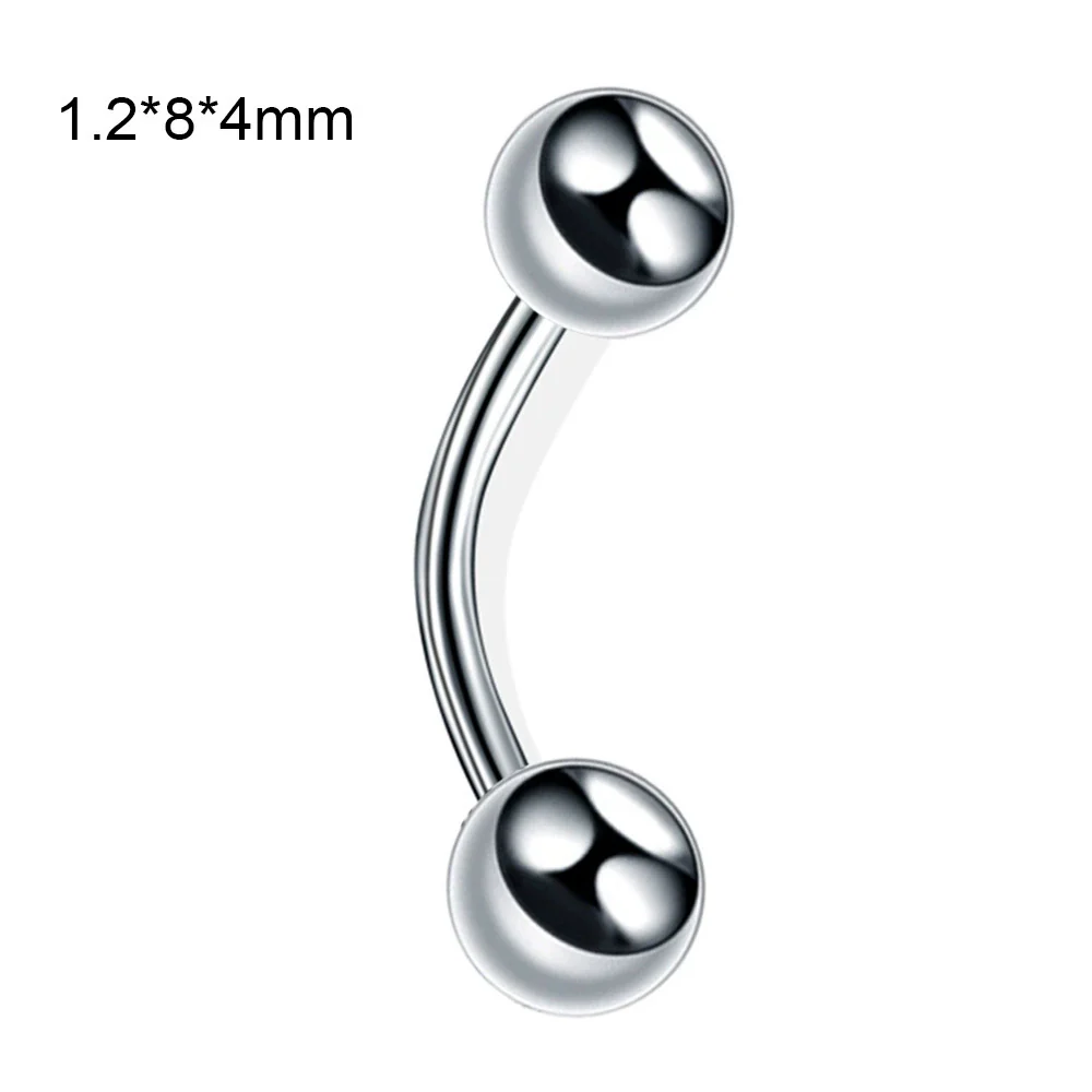 Stainless Steel Geometric Body Piercing Jewelry Electroplating Unisex Nose Ring Eyebrow Nail Lip Tongue Navel Ring - Image 20