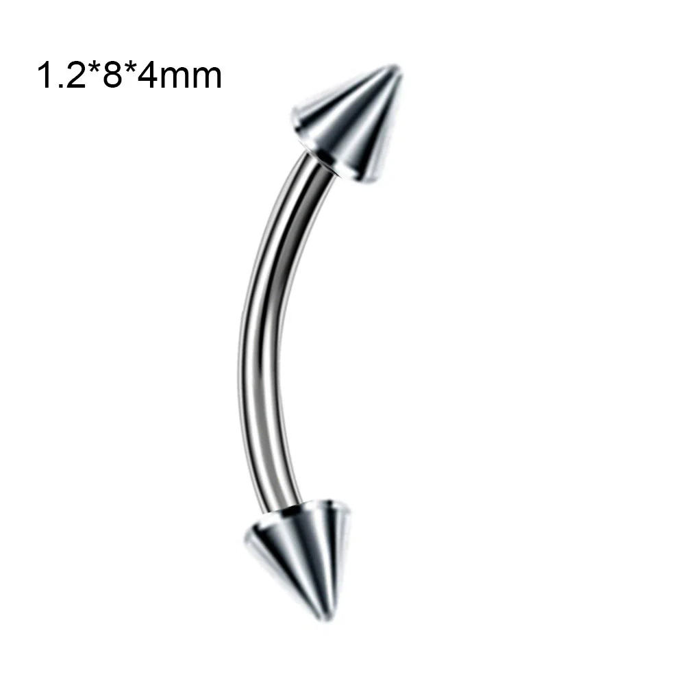 Stainless Steel Geometric Body Piercing Jewelry Electroplating Unisex Nose Ring Eyebrow Nail Lip Tongue Navel Ring - Image 21