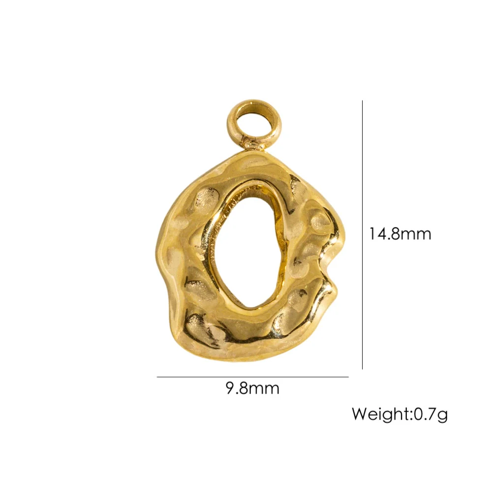 Stainless Steel Geometric Boots Tower Love Oil Drop Shell Pendant Jewelry Accessories With Vacuum In Furnace Electroplating - Image 11