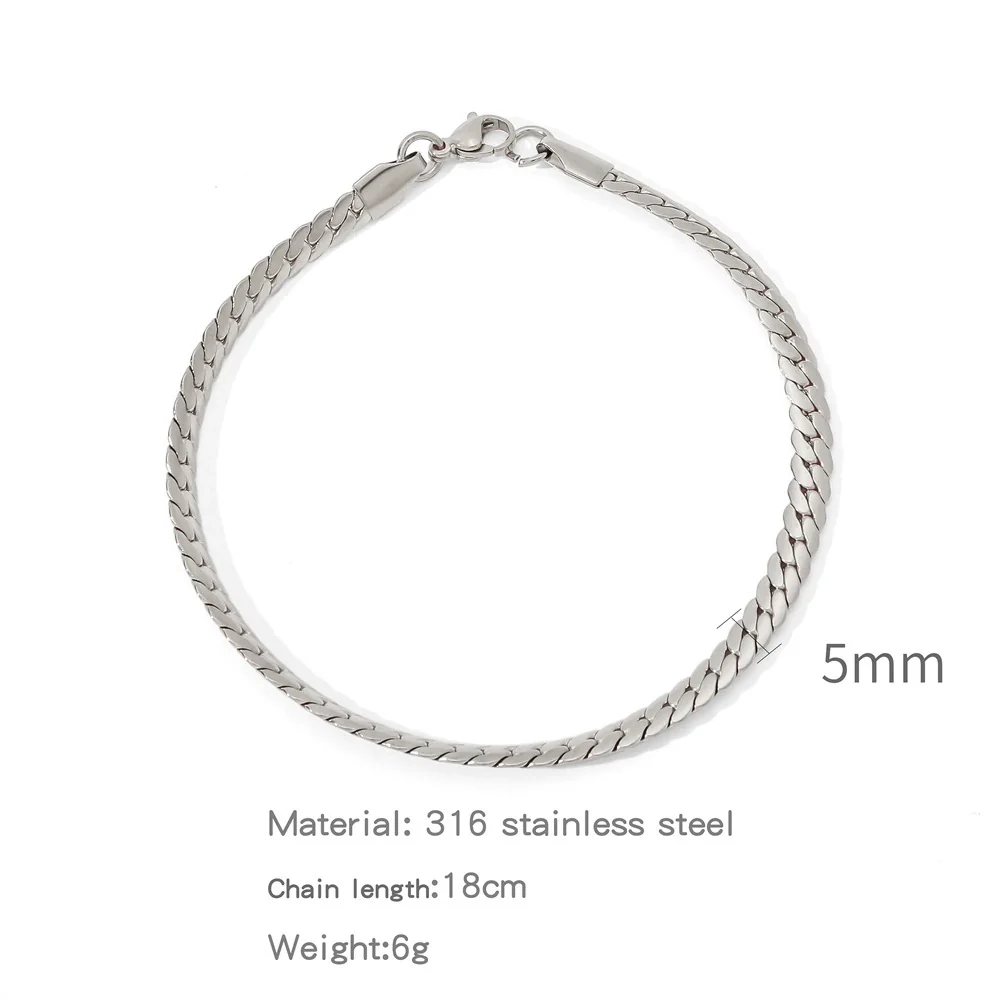 Stainless Steel Geometric Electroplated Unisex Bracelet Jewelry - Image 12