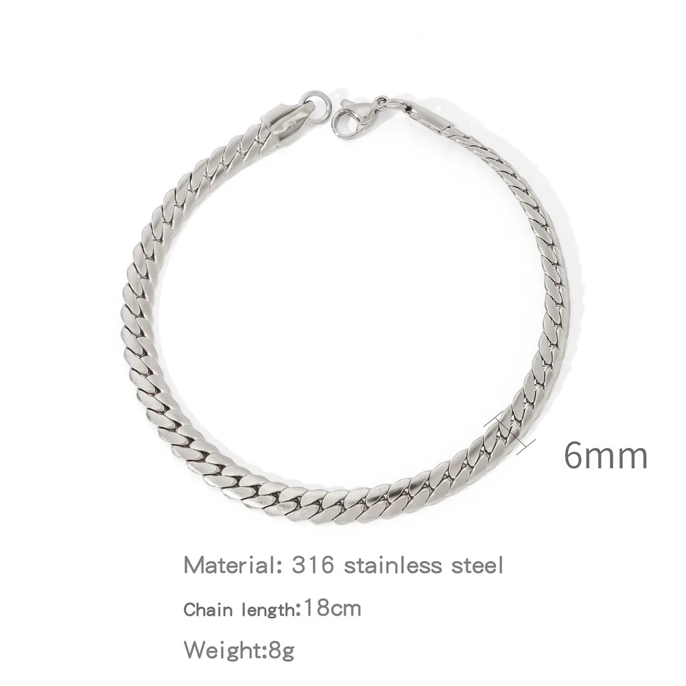 Stainless Steel Geometric Electroplated Unisex Bracelet Jewelry - Image 13