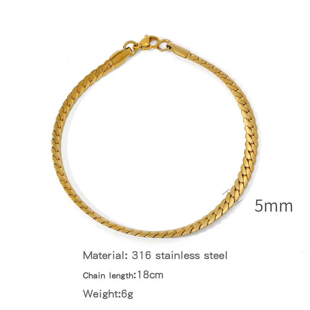 Stainless Steel Geometric Electroplated Unisex Bracelet Jewelry - Image 8