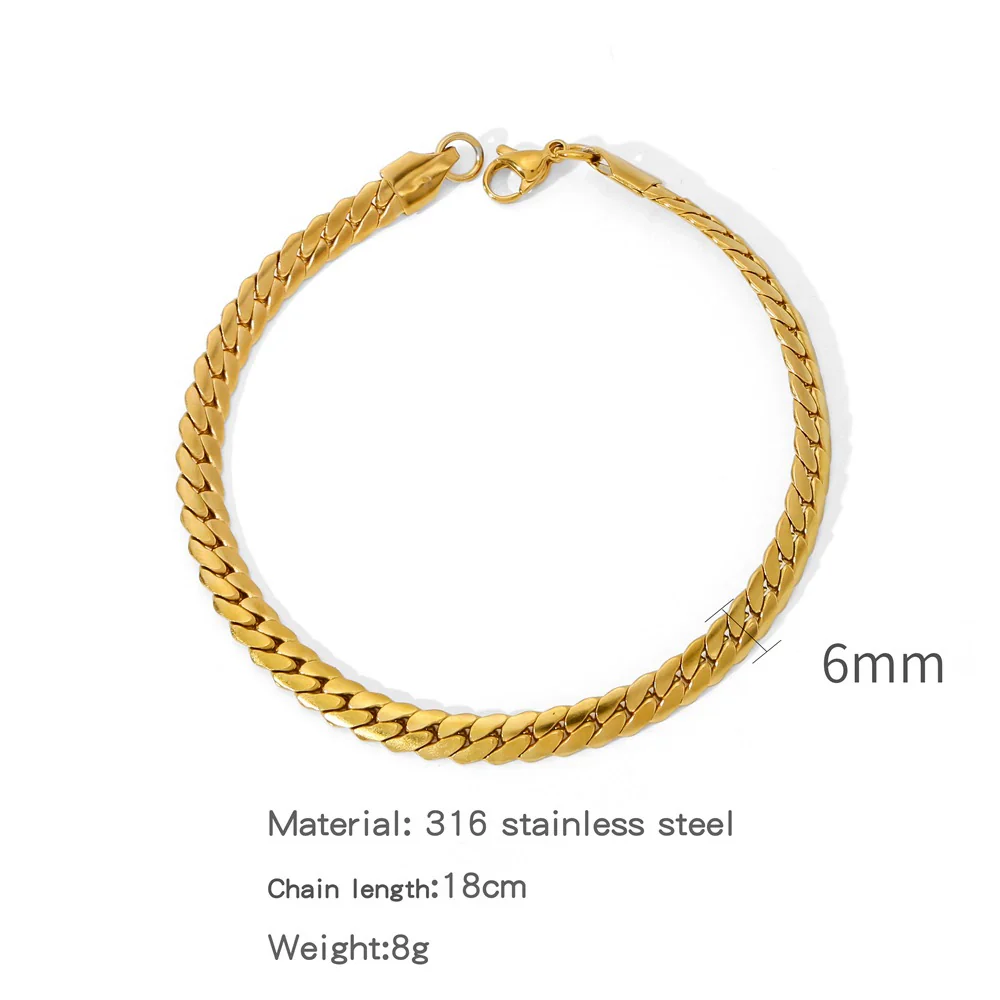 Stainless Steel Geometric Electroplated Unisex Bracelet Jewelry - Image 9