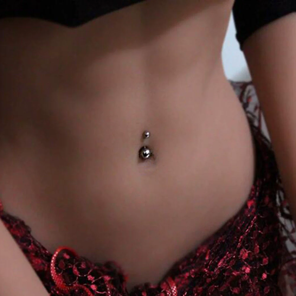 Stainless Steel Geometric Electroplating Unisex Navel Ring Body Piercing Jewelry - Image 4