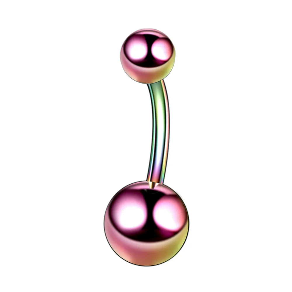 Stainless Steel Geometric Electroplating Unisex Navel Ring Body Piercing Jewelry - Image 9