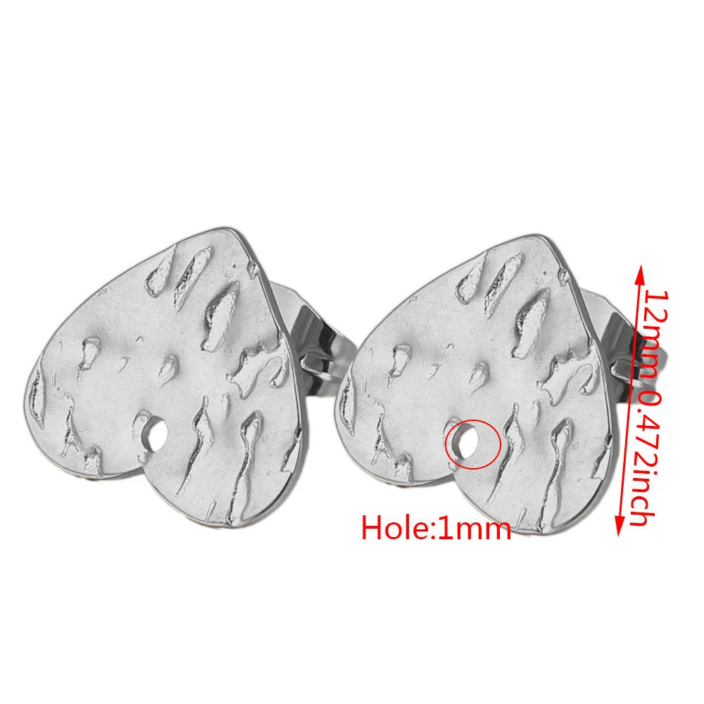 Stainless Steel Geometric Embossed Earring Piece Jewelry Accessories For Earrings Making With Electroplating And 18K Gold Plating - Image 19